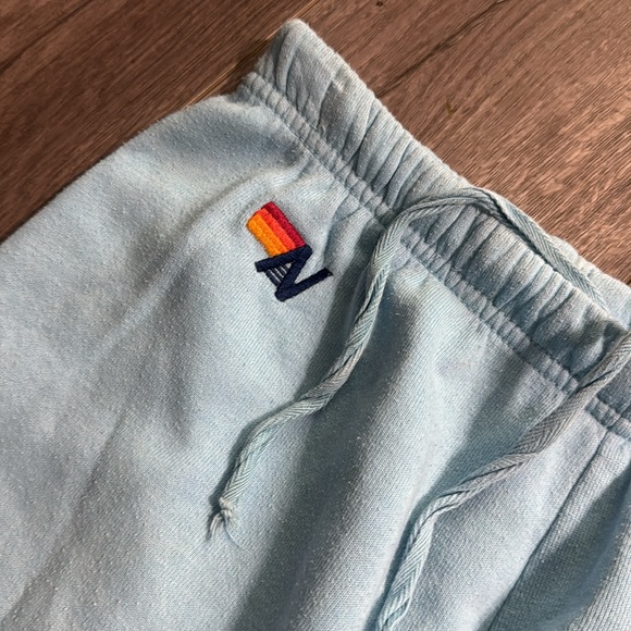 Aviator Nation Smiley Sweatpants Sky Small - Picture 5 of 9